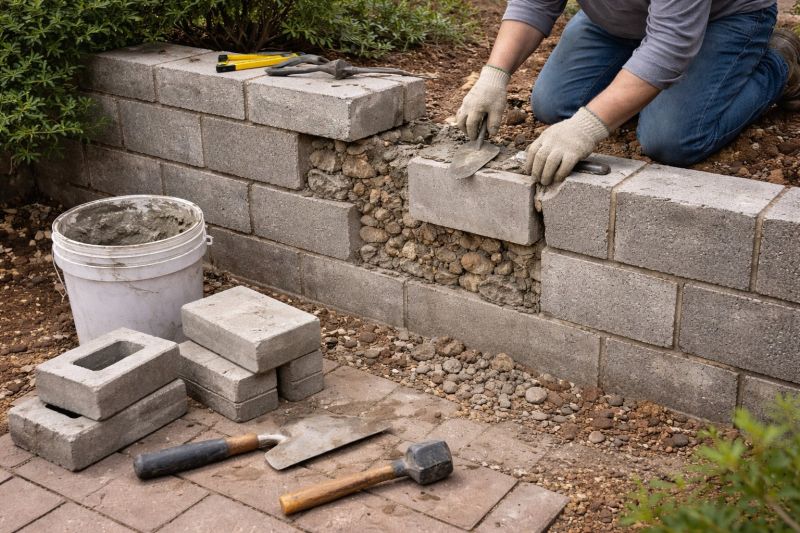 Block Wall Repair in Delano, TN