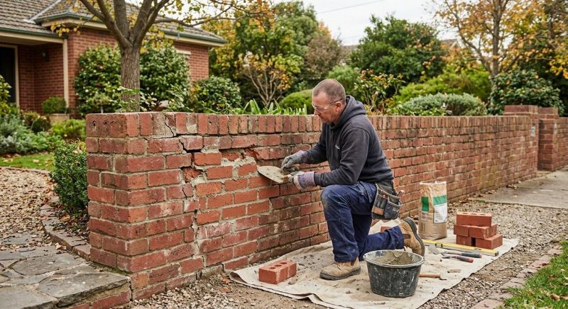 Brick Fence Repair in Cleveland, TN
