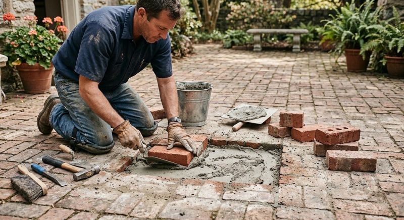 Brick Flatwork Repair in Meigs County, TN