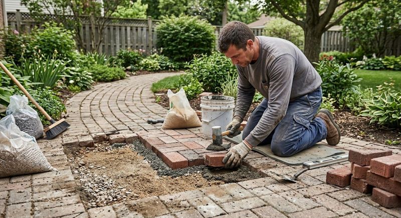 Brick Pathway Repair in Cleveland, TN