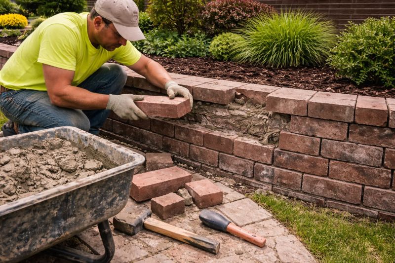 Brick Retaining Wall Repair in Cleveland, TN