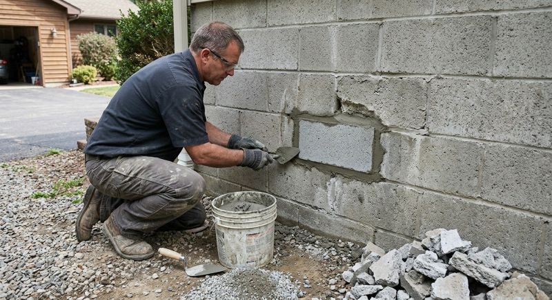 Cinder Block Wall Repair in Sale Creek, TN