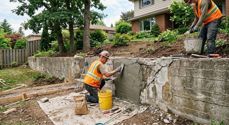 Retaining Wall Repair in Meigs County, TN