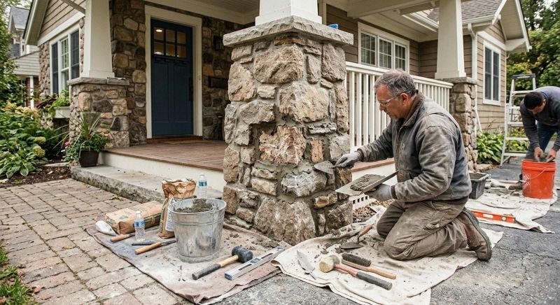 Stone Column Repair in Cleveland, TN