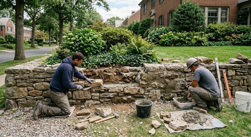 Stone Wall Repair in Decatur, TN