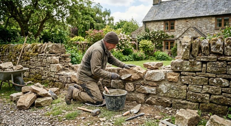 Stone Wall Repair in Harrison, TN