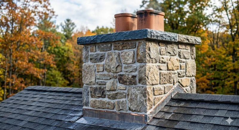 Stone Chimney Installation